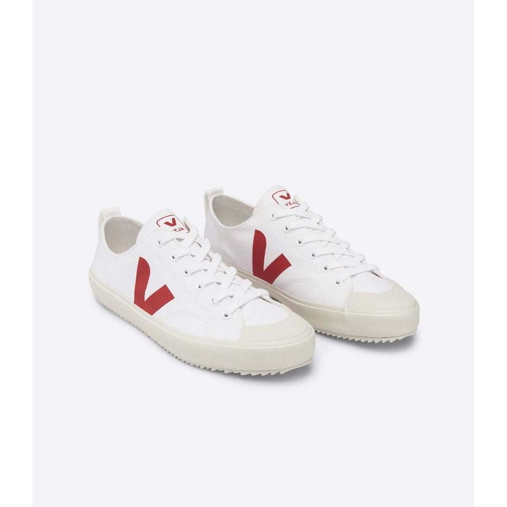 Veja NOVA CANVAS PIERRE Schoenen Heren White/Red | BE 214UZG